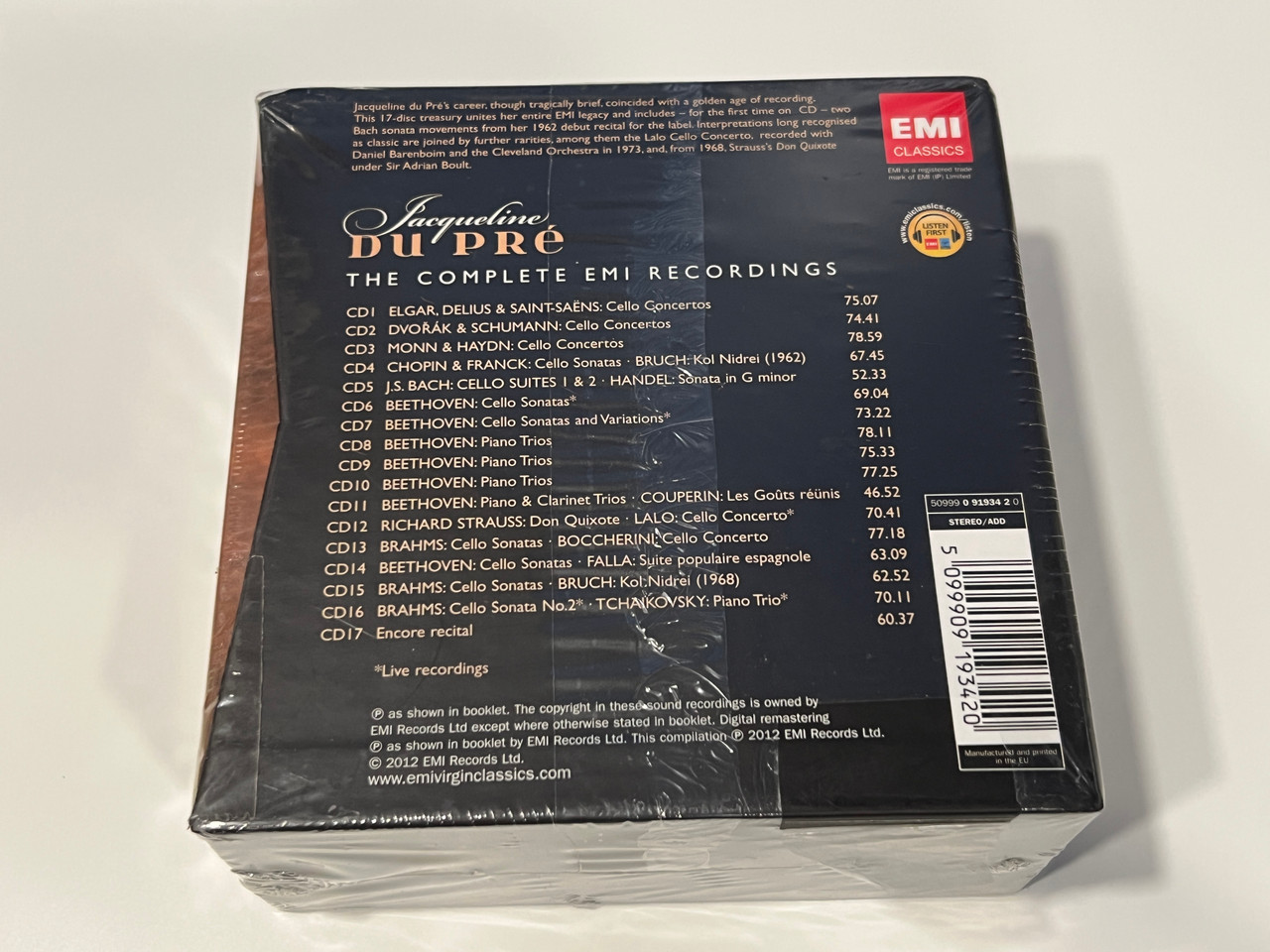 Jacqueline du Pré: Complete EMI Recordings