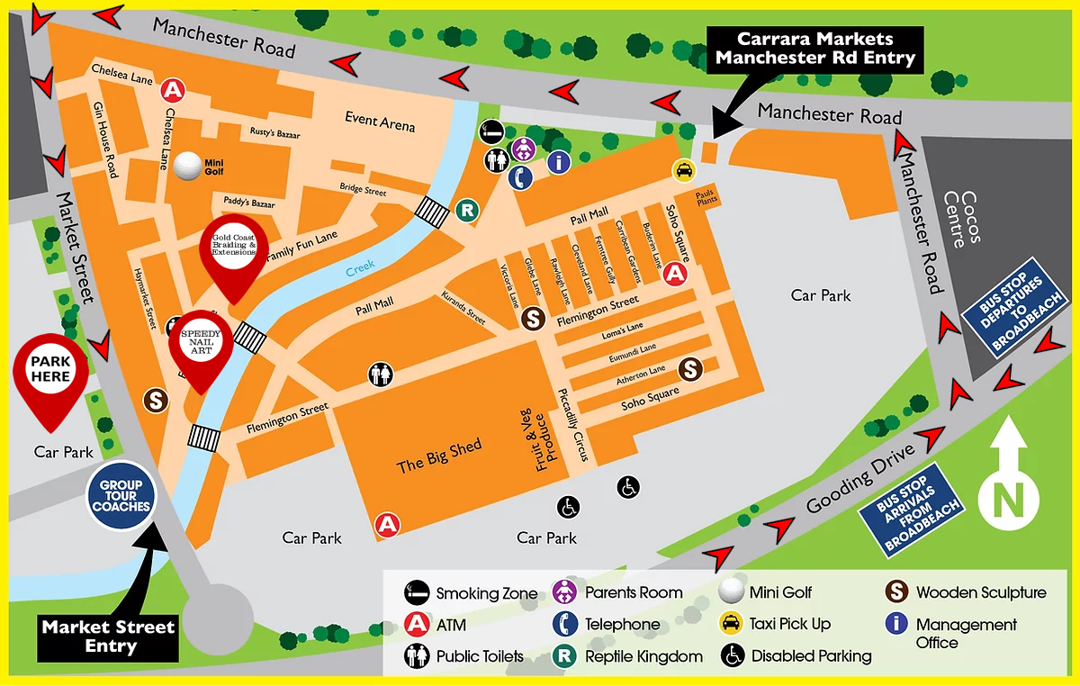 Carrara Markets Map