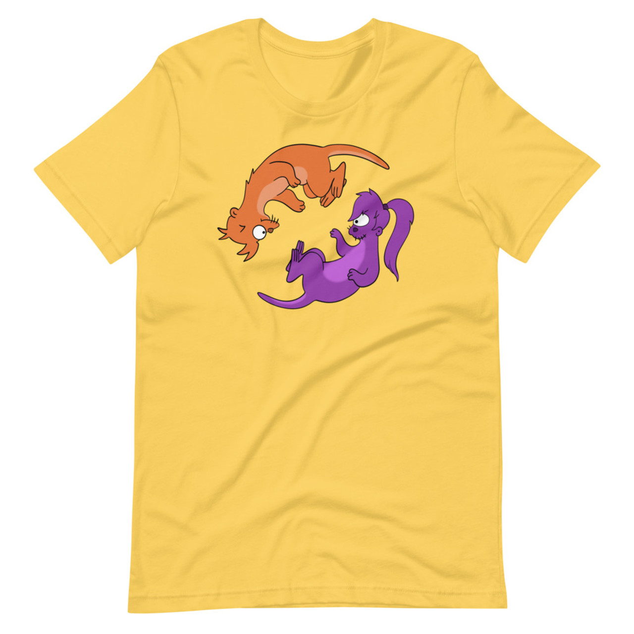 insekt mærke Jurassic Park Futurama - Fry and Leela Otter Holophonor Dance T-Shirt | CultSub