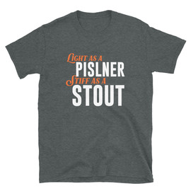 Dark Heather Grey Craft Beer Fan Supporter Beer Obsessed The Craft Movie Light As A Pilsner Stiff As A Stout T-Shirt
