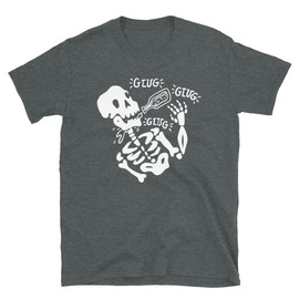 Dark Heather Grey Halloween Drinking Joke - I Don't Feel It Drunk Skeleton - Heavy Drinker Gift Horror Fan T-Shirt