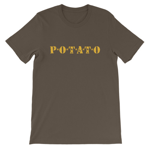 Brown Mockup MASH TV Show POTATO Funny Unisex T-Shirt