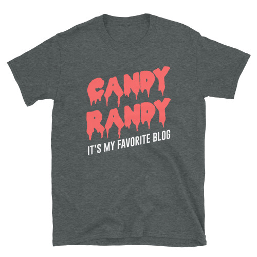 Dark Grey Bob's Burgers Halloween - Candy Randy It's My Favorite Blog - Candy Randy Map T-Shirt