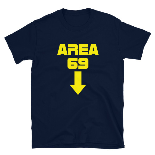 Blue Solar Opposites Inspired - Area 69 Sci-Fi Dick Joke Blow Job T-Shirt