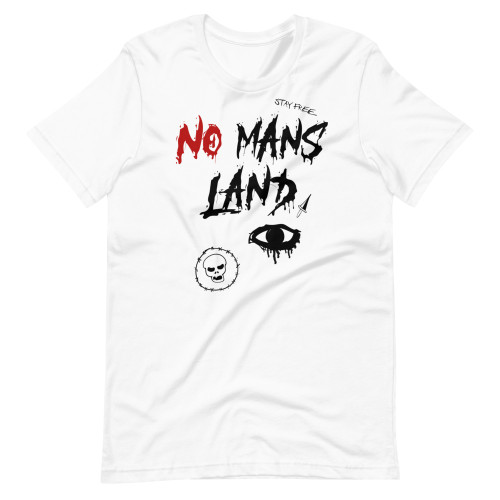 White Sweet Tooth Comic Netflix Rebecca "Becky Bear" Walker Inspired No Mans Land Bear Hybrid Animal Militia T-Shirt Skull, Barbed Wire, Dagger "Stay Free" 