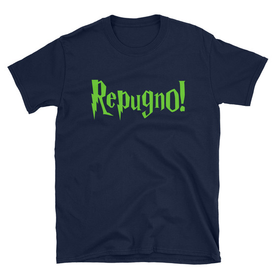Navy Blue Harry Potter Inspired "Repugno" Spell Unisex T-Shirt