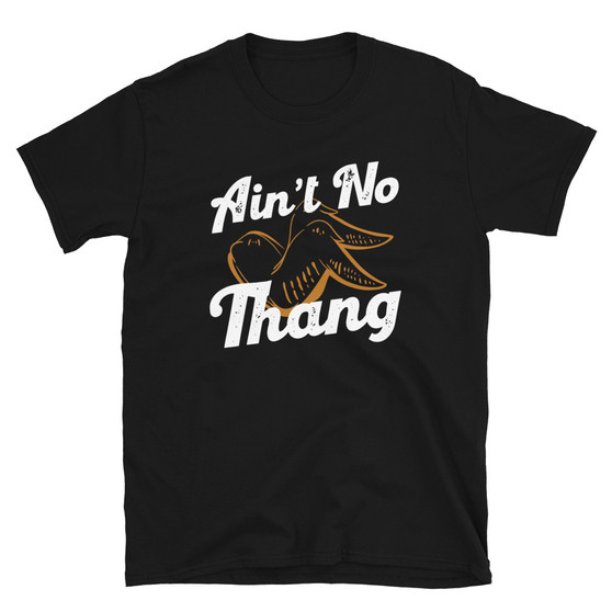 Black Chicken Joke - Ain't No Thang But A Chicken Wang Chicken Wing Lover Food Joke T-shirt 