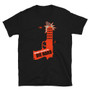 Black Die Hard Inspired Nakatomi Plaza Building With Hans Gruber - Welcome To The Party, Pal - Gun T-Shirt
