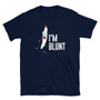 Navy Blue Weed Smoker Pot Smoker Blunt Stoner Joke - I'm Blunt With Dancing Cartoon Joint T-Shirt 
