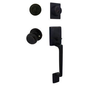 Cosmas 600 Series Oil Rubbed Bronze Handleset with 20 Series Interior: HS600/20-ORB Cosmas 600 Series Oil Rubbed Bronze Handleset with 20 Series Interior: HS600/20-ORB