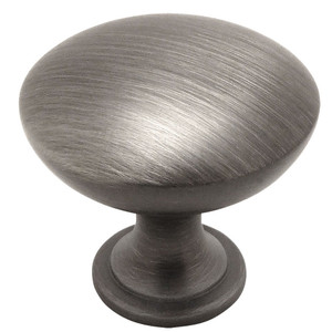 Cosmas 5305AS Antique Silver Round Cabinet Knob
