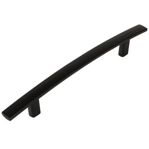 Cosmas 2363-128FB Flat Black Subtle Arch Cabinet Pull Cosmas 2363-128FB Flat Black Subtle Arch Cabinet Pull