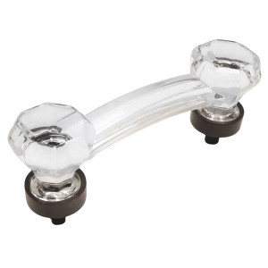 Cosmas 6397ORB-C Oil Rubbed Bronze with Clear Glass Cabinet Pull Cosmas 6397ORB-C Oil Rubbed Bronze with Clear Glass Cabinet Pull