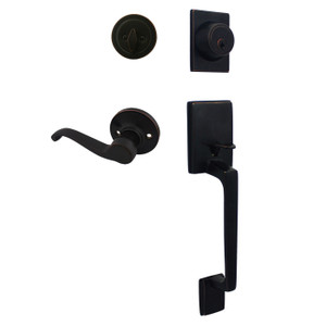 Cosmas 600 Series Oil Rubbed Bronze Handleset with 50 Series Interior: HS600/59-ORB Cosmas 600 Series Oil Rubbed Bronze Handleset with 50 Series Interior: HS600/59-ORB