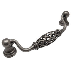 Cosmas 1749-128WN Weathered Nickel Birdcage Cabinet Pull Cosmas 1749-128WN Weathered Nickel Birdcage Cabinet Pull