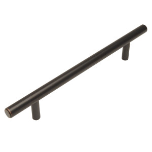 Cosmas 404-128ORB Oil Rubbed Bronze Slim Line Cabinet Hardware Euro Style Bar Pull