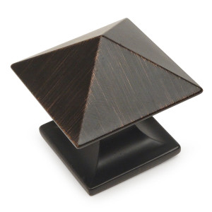 Cosmas 10555ORB Oil Rubbed Bronze Square Zinc Cabinet Knob