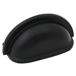 Cosmas 4310FB Flat Black Cabinet Cup Pull Cosmas 4310FB Flat Black Cabinet Cup Pull