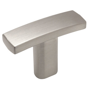 Cosmas 2363SN Satin Nickel Subtle Arch Cabinet T Knob
