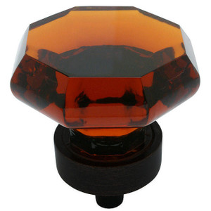 Cosmas 5268ORB-A Oil Rubbed Bronze & Amber Glass Cabinet Knob Cosmas 5268ORB-A Oil Rubbed Bronze & Amber Glass Cabinet Knob