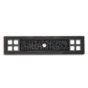 Cosmas 10552ORB Oil Rubbed Bronze Zinc Cabinet Knob Backplate