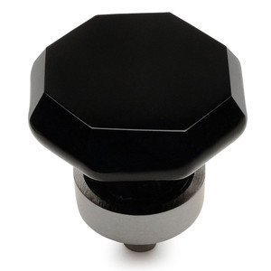 Cosmas 5268SN-X Satin Nickel & Black Glass Cabinet Knob Cosmas 5268SN-X Satin Nickel & Black Glass Cabinet Knob