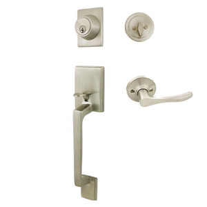 Cosmas 600 Series Satin Nickel Handleset with 30 Series Interior: HS600/39-SN Cosmas 600 Series Satin Nickel Handleset with 30 Series Interior: HS600/39-SN