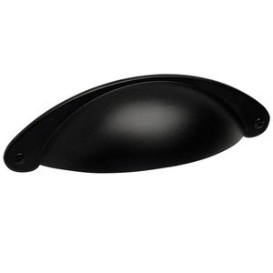 Cosmas 4199FB Flat Black Cabinet Cup Pull Cosmas 4199FB Flat Black Cabinet Cup Pull