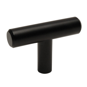 Cosmas 305FB Flat Black Cabinet Hardware Euro Style T Bar Knob Cosmas 305FB Flat Black Cabinet Hardware Euro Style T Bar Knob