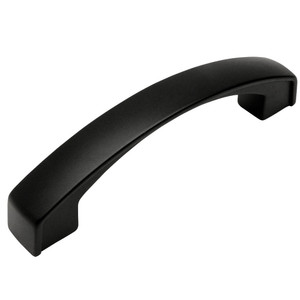 Cosmas 616-96FB Flat Black Subtle Arch Cabinet Pull