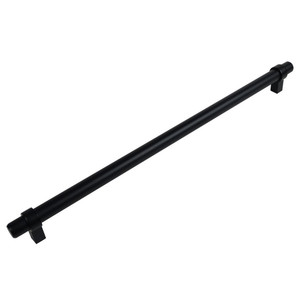 Cosmas 161-224FB Flat Black Cabinet Hardware Euro Style Bar Pull