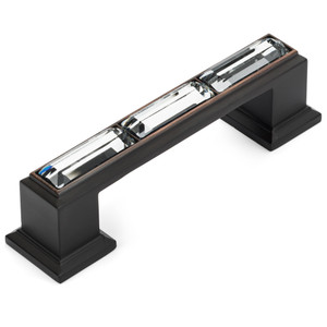 Cosmas 6598ORB-C Oil Rubbed Bronze with Clear Glass Cabinet Pull Cosmas 6598ORB-C Oil Rubbed Bronze with Clear Glass Cabinet Pull