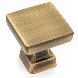 Cosmas 1480BAB Brushed Antique Brass Modern Contemporary Square Cabinet Knob Cosmas 1480BAB Brushed Antique Brass Modern Contemporary Square Cabinet Knob
