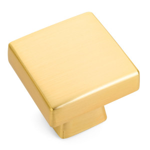 Cosmas 5233BG Brushed Gold Square Contemporary Cabinet Knob Cosmas 5233BG Brushed Gold Square Contemporary Cabinet Knob