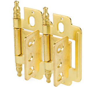 Cosmas 14280-BB Brushed Brass 3/4" Full Inset Partial Wrap Ball Tip Cabinet Hinge (Pair) Cosmas 14280-BB Brushed Brass 3/4" Full Inset Partial Wrap Ball Tip Cabinet Hinge (Pair)