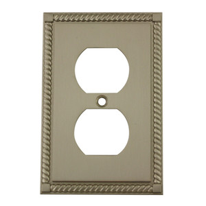 Cosmas 88033-SN Satin Nickel Single Duplex Wall Plate Cosmas 88033-SN Satin Nickel Single Duplex Wall Plate