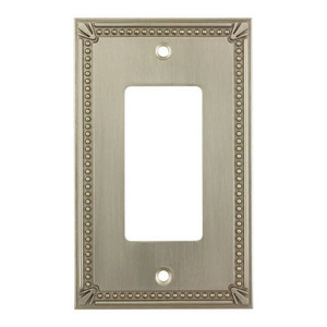 Cosmas 44000-SN Satin Nickel Single GFCI / Decora Wall Plate Cosmas 44000-SN Satin Nickel Single GFCI / Decora Wall Plate