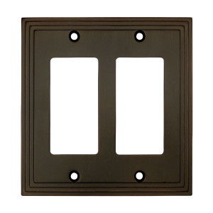 Cosmas 25090-ORB Oil Rubbed Bronze Double GFCI / Decora Wall Plate Cosmas 25090-ORB Oil Rubbed Bronze Double GFCI / Decora Wall Plate