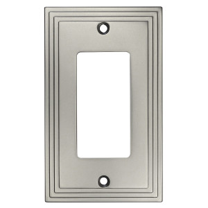 Cosmas 25000-SN Satin Nickel Single GFCI / Decora Wall Plate Cosmas 25000-SN Satin Nickel Single GFCI / Decora Wall Plate