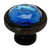 Cosmas 5317ORB-BL Oil Rubbed Bronze & Blue Glass Round Cabinet Knob
