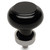 Cosmas 6355SN-X Satin Nickel & Black Glass Round Cabinet Knob Cosmas 6355SN-X Satin Nickel & Black Glass Round Cabinet Knob