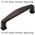 Cosmas 4390ORB Oil Rubbed Bronze Cabinet Pull