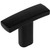 Cosmas 2363FB Flat Black Subtle Arch Cabinet T Knob
