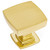Cosmas 5232BB Brushed Brass Square Contemporary Cabinet Knob