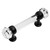 Cosmas 6393FB-C Flat Black with Clear Glass Cabinet Pull Cosmas 6393FB-C Flat Black with Clear Glass Cabinet Pull