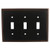 Cosmas 65005-ORB Oil Rubbed Bronze Triple Toggle Switchplate Cover Cosmas 65005-ORB Oil Rubbed Bronze Triple Toggle Switchplate Cover