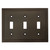 Cosmas 25037-ORB Oil Rubbed Bronze Triple Toggle Switchplate Cover Cosmas 25037-ORB Oil Rubbed Bronze Triple Toggle Switchplate Cover