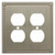 Cosmas 44013-SN Satin Nickel Double Duplex Outlet Wall Plate Cosmas 44013-SN Satin Nickel Double Duplex Outlet Wall Plate