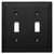 Cosmas 25033-FB Flat Black Double Toggle Switchplate Cover Cosmas 25033-FB Flat Black Double Toggle Switchplate Cover
