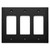 Cosmas 25084-FB Flat Black Triple GFCI / Decora Wall Plate Cosmas 25084-FB Flat Black Triple GFCI / Decora Wall Plate